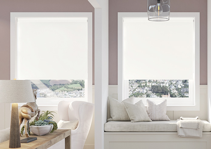 Orion (Blackout), Pure White - Roller Blind - Image 3